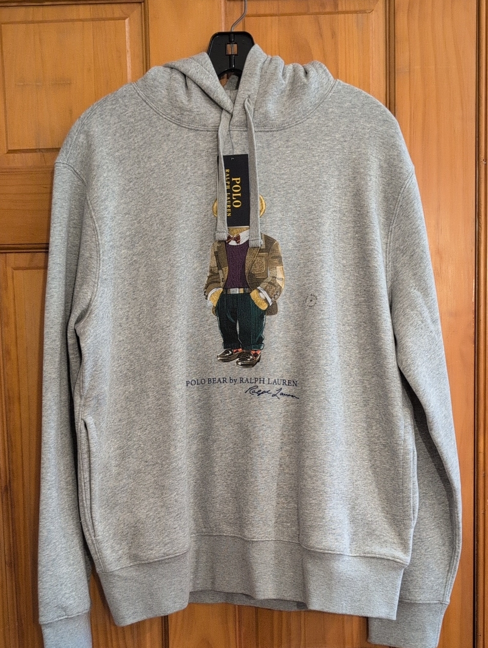 Polo by Ralph Lauren Gray Polo Bear Pullover Hoodie